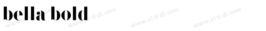 bella bold字体转换 bella bold字体转换